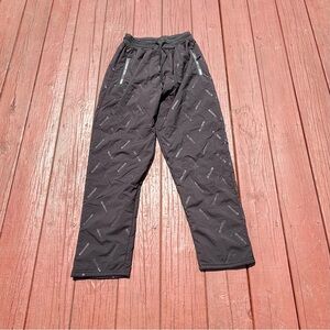 New Sport Teens Unisex XL Black Fleece Lined Athletic Joggers 26” Waist